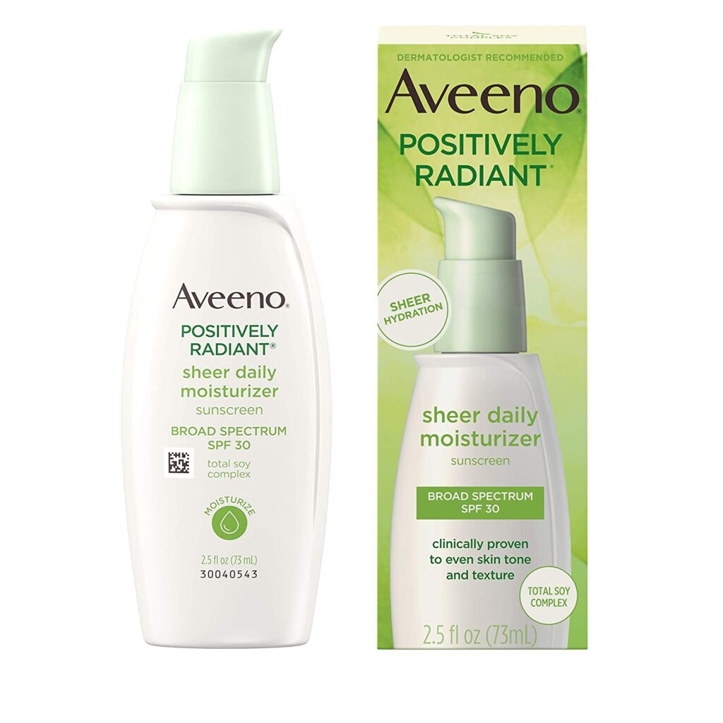 Aveeno Positively Radiant Sheer Daily Moisturizing Lotion