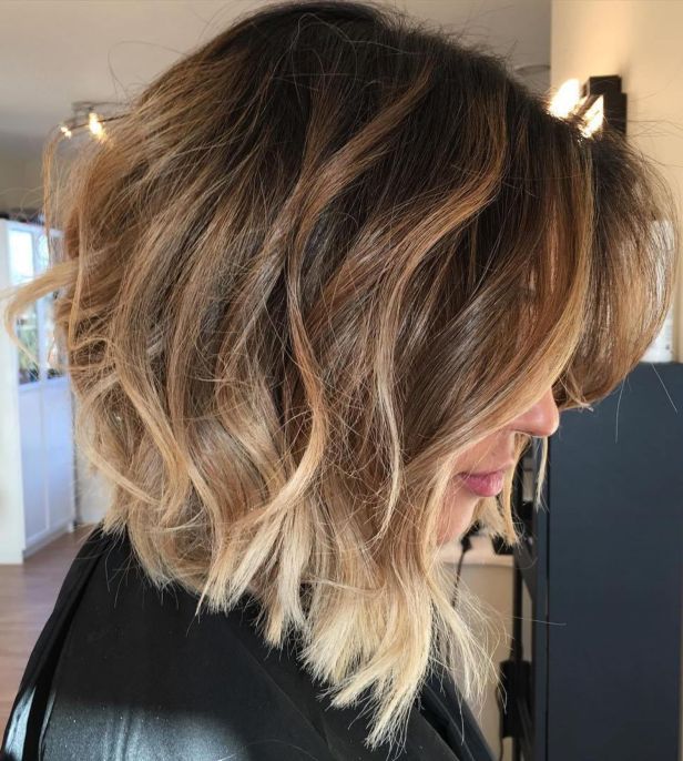 Long Bob with Ombre for Thick Hair