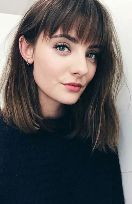 Shoulder Length Hair + Bangs