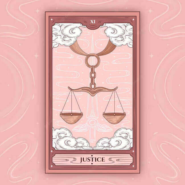 justice tarot card meanings list