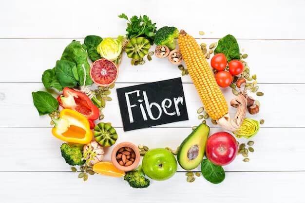 heart healthy diet foods containing natural fiber 