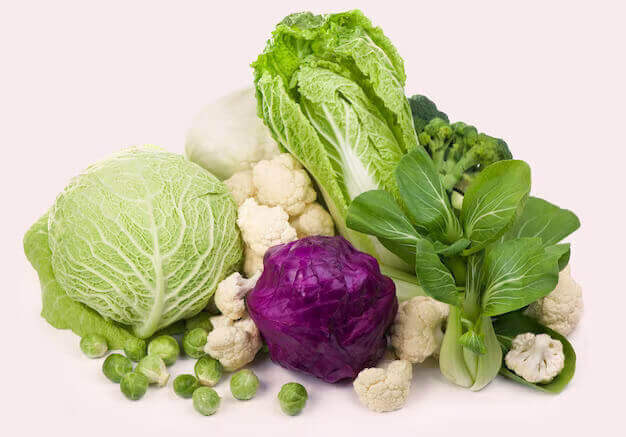 group green vegetables fruits white background