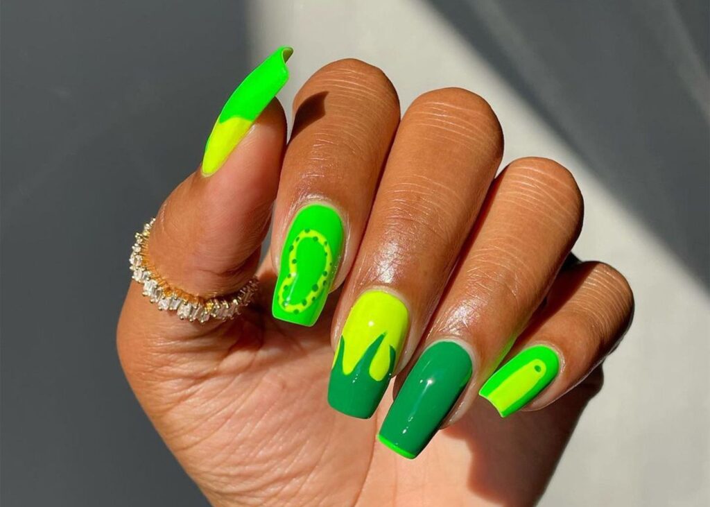 Miami Neon Nail art ideas