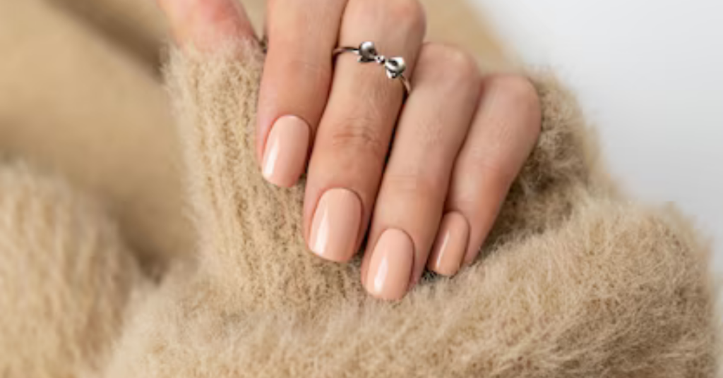 Matte Nude Nails