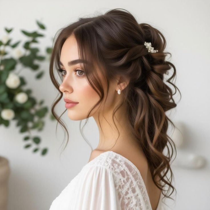 Half-Up, Half-Down Curls